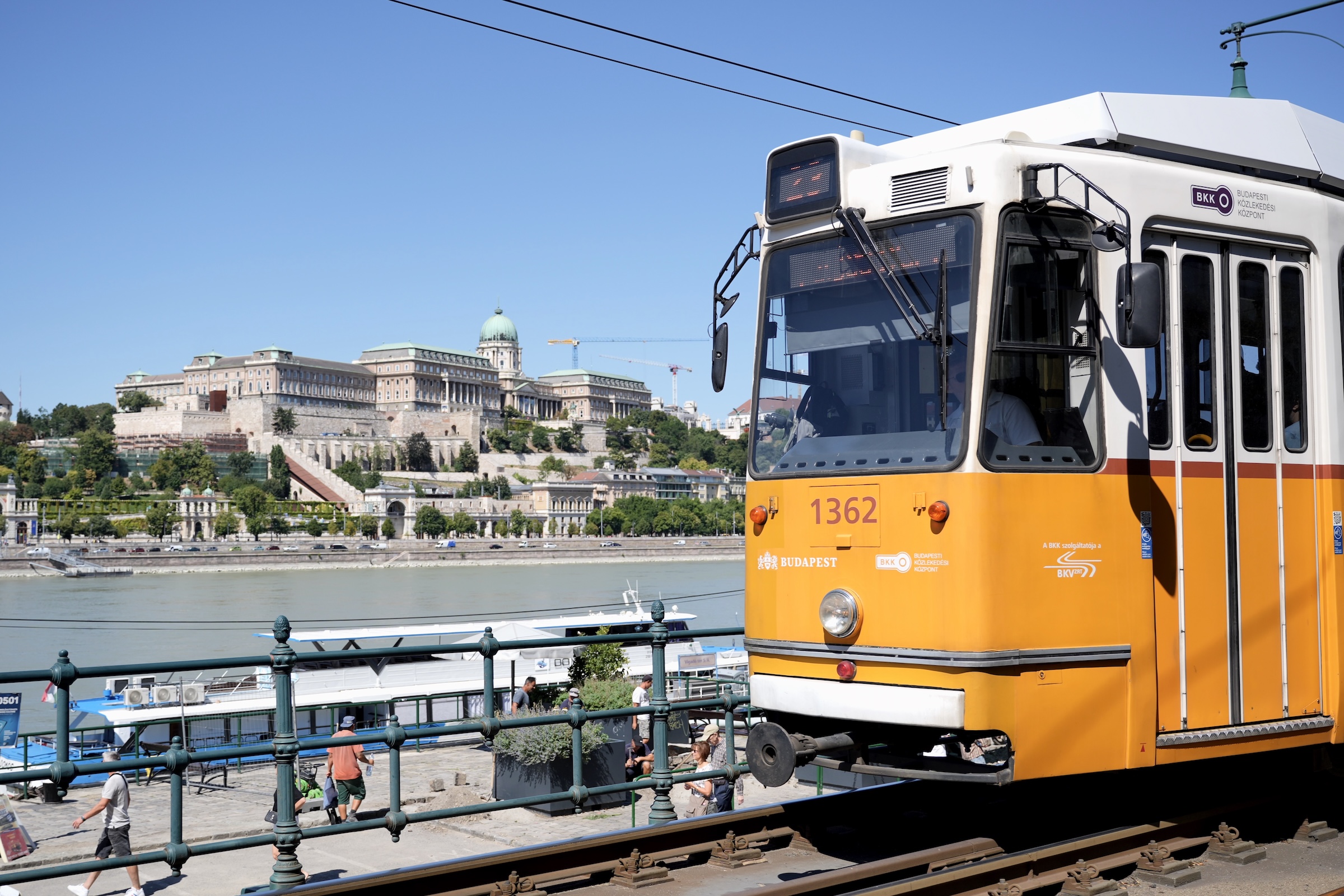 Historische Straßenbahn in Budapest
